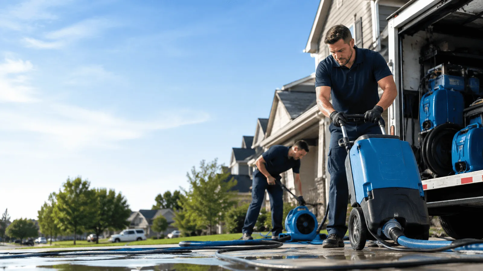 Dehumidification being performed in Bordelonville, LA